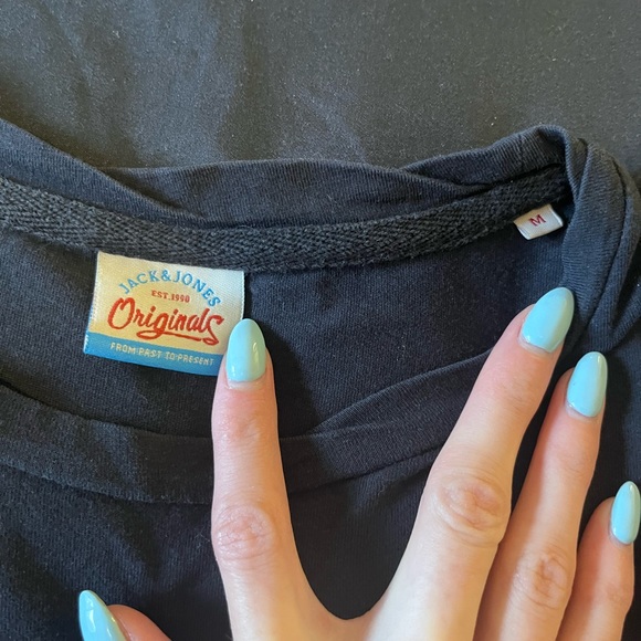 Jack & Jones Black Skeleton Bad Luck Tshirt - Picture 3 of 4